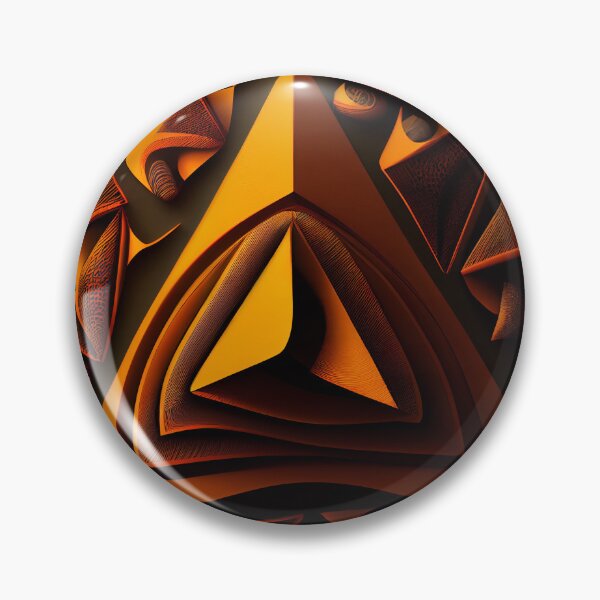 Artikelvorschau, Futuristic Triangular Orange Traditional Pattern Digital Painting entworfen und verkauft von CodeAndColors.
