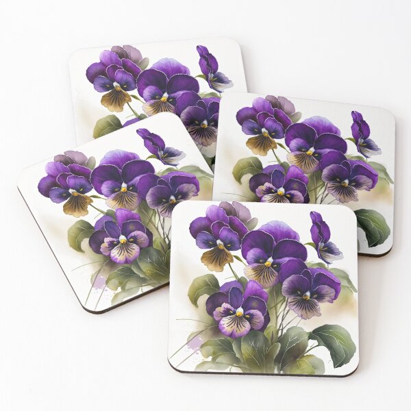 Item preview, Purple Violas  designed and sold by Vanover Designs.
