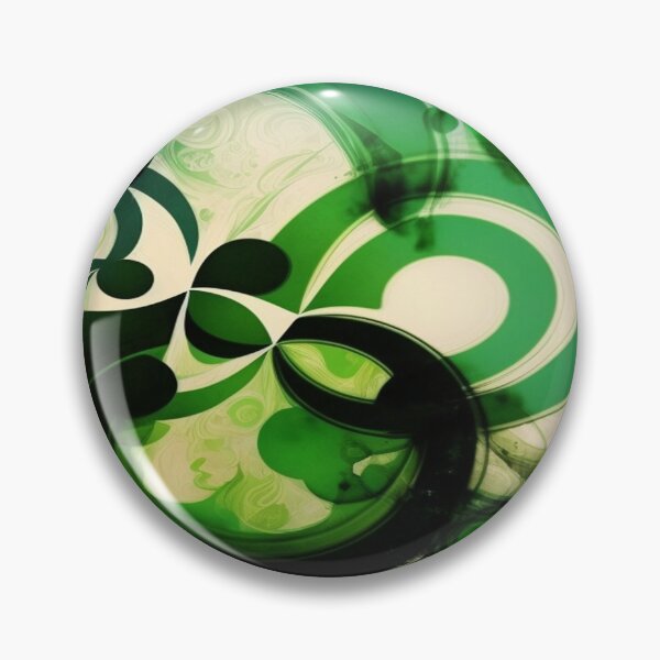 Item preview, St Patricks Day Artwork - Green abstract artwork designed and sold by Unwind-Art-Work.