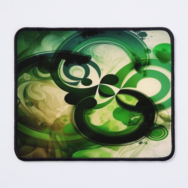 Item preview, St Patricks Day Artwork - Green abstract artwork designed and sold by Unwind-Art-Work.