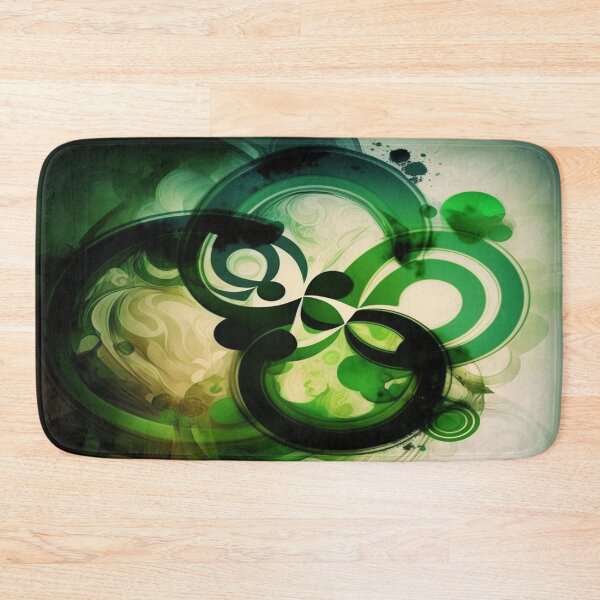 Item preview, St Patricks Day Artwork - Green abstract artwork designed and sold by Unwind-Art-Work.