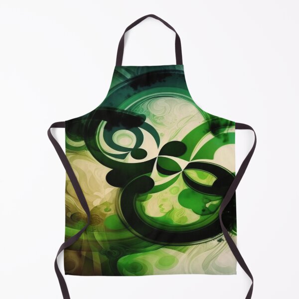 Item preview, St Patricks Day Artwork - Green abstract artwork designed and sold by Unwind-Art-Work.