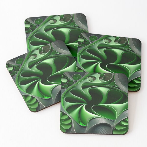Item preview, St Patricks Day Artwork - Green abstract artwork designed and sold by Unwind-Art-Work.