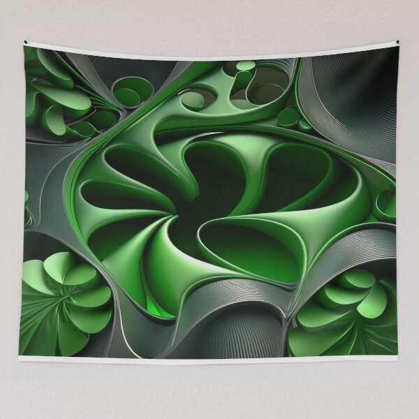 Item preview, St Patricks Day Artwork - Green abstract artwork designed and sold by Unwind-Art-Work.