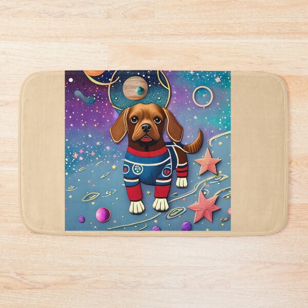 Item preview, "Ornate Canine Cosmos": A Vibrant and Surreal Multi-Dimensional Paper Craft Illustration designed and sold by Vividy.