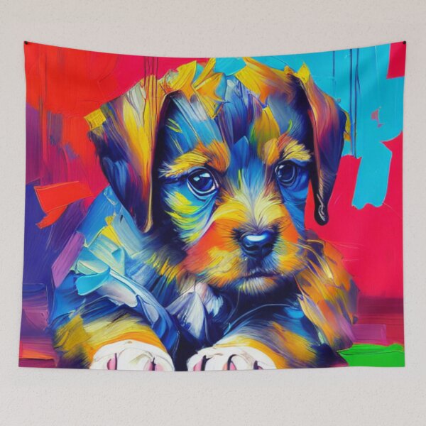 Item preview,  playful pup cast designed and sold by HOMEDESIGNPRINT.