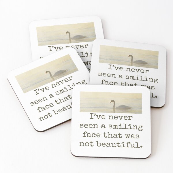 Item preview, I've Never Seen A Smiling Face - Beauty Quote  designed and sold by CrankyOldDude.
