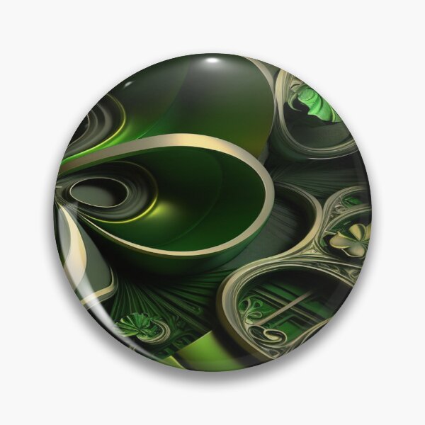 Item preview, St Patricks Day Artwork - Green abstract artwork designed and sold by Unwind-Art-Work.