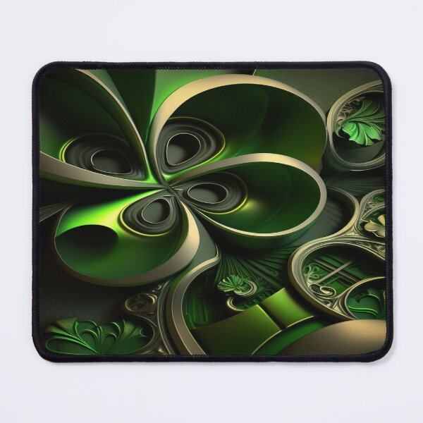 Item preview, St Patricks Day Artwork - Green abstract artwork designed and sold by Unwind-Art-Work.