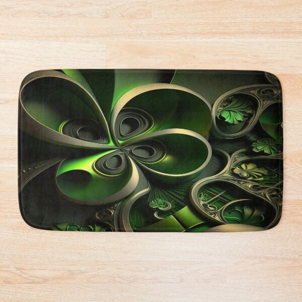 Item preview, St Patricks Day Artwork - Green abstract artwork designed and sold by Unwind-Art-Work.
