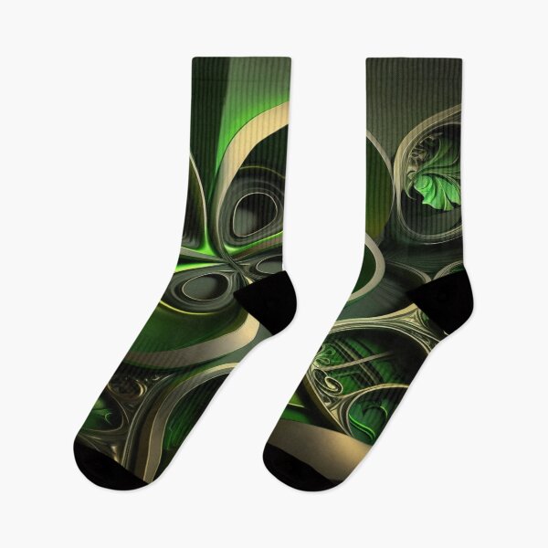 Item preview, St Patricks Day Artwork - Green abstract artwork designed and sold by Unwind-Art-Work.