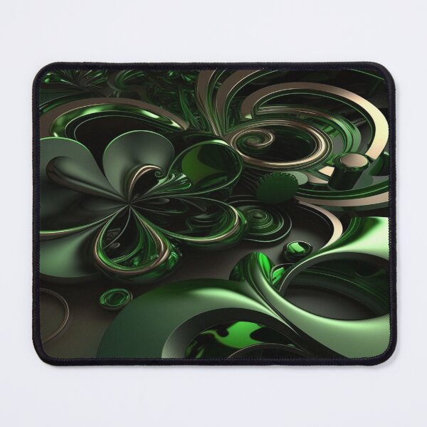 Item preview, St Patricks Day Artwork - Green abstract artwork designed and sold by Unwind-Art-Work.