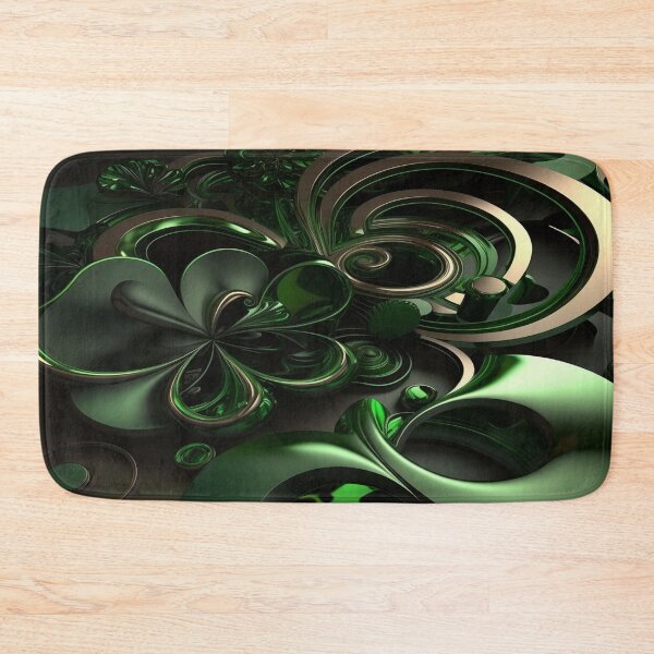 Item preview, St Patricks Day Artwork - Green abstract artwork designed and sold by Unwind-Art-Work.