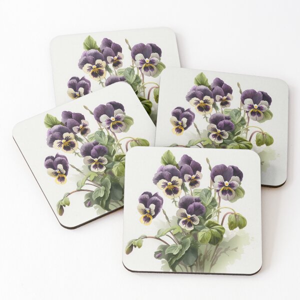 Item preview, Purple Violas  designed and sold by Vanover Designs.