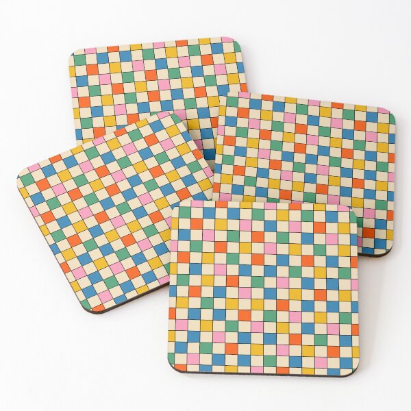 Item preview, Pop Check Colorful Retro Modern Checked Pattern designed and sold by kierkegaard.