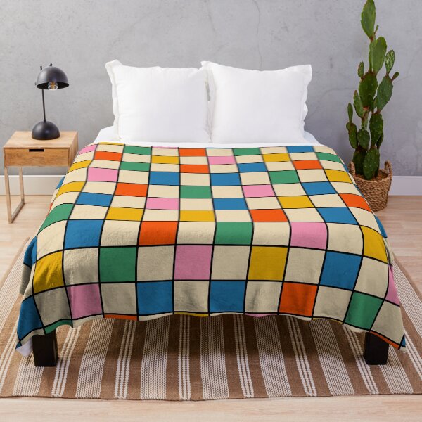 Item preview, Pop Check Colorful Retro Modern Checked Pattern designed and sold by kierkegaard.