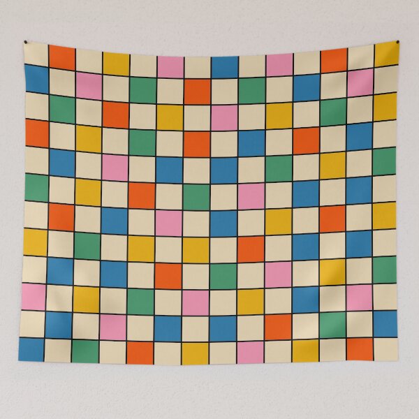 Item preview, Pop Check Colorful Retro Modern Checked Pattern designed and sold by kierkegaard.
