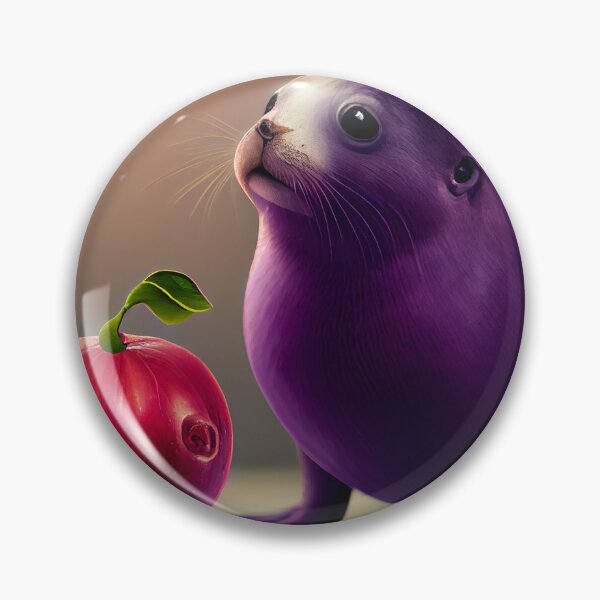 Item preview, Envious Plum and a Seal Digital Painting designed and sold by CodeAndColors.