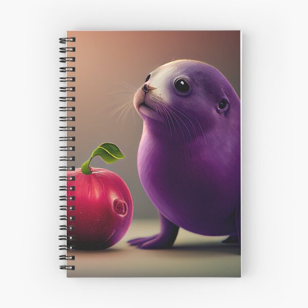 Item preview, Envious Plum and a Seal Digital Painting designed and sold by CodeAndColors.