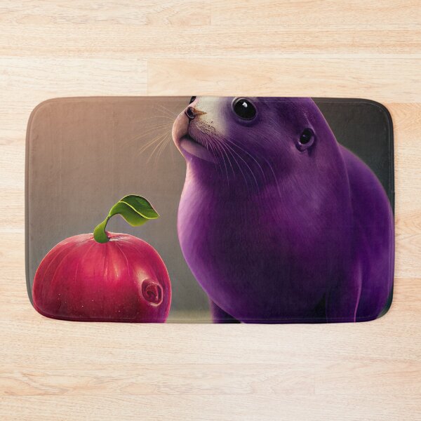 Item preview, Envious Plum and a Seal Digital Painting designed and sold by CodeAndColors.