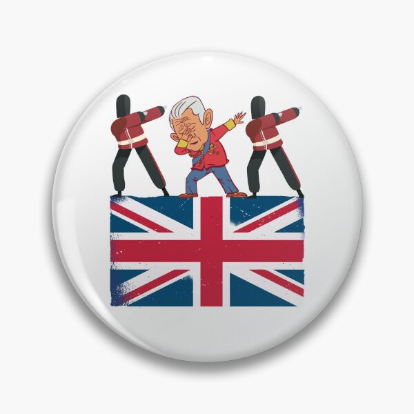 Item preview, Kings British Guard King III Dabbing Charles British Flag designed and sold by pipsmerch.
