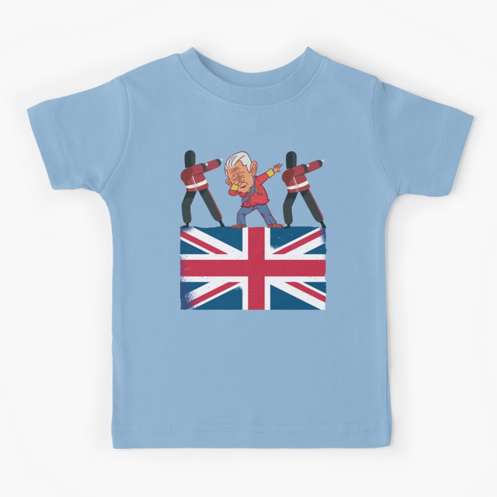 Funny English Bulldog King III Mens Charles British Flag Kids T-Shirt for  Sale by pipsmerch