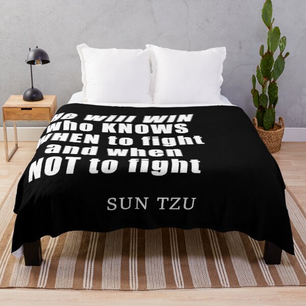 Item preview, He Will Win Who Knows When To Fight And When Not To Fight - quote by Sun Tzu, Art of War History Buff designed and sold by SubtleSplit.