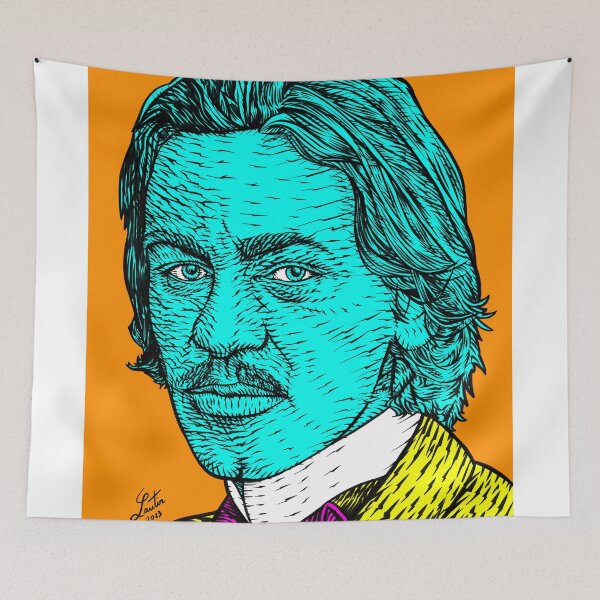 Item preview, BLAISE CENDRARS ink and acrylic portrait designed and sold by lautir.