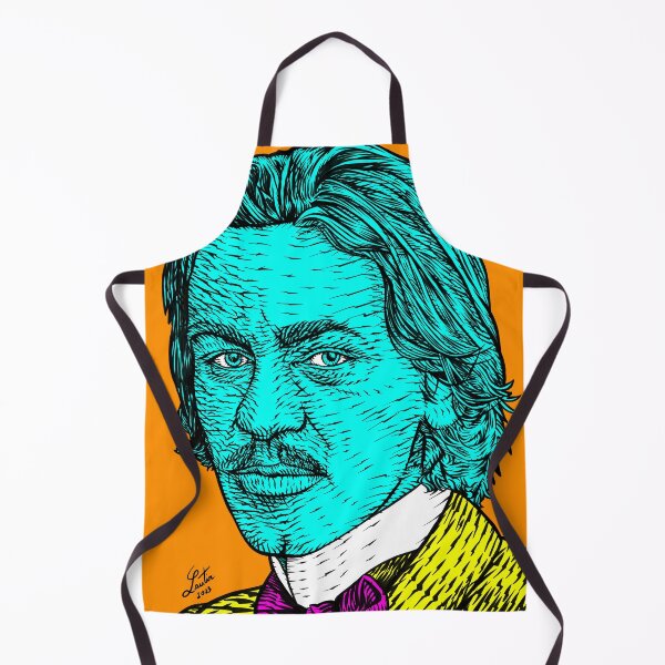 Item preview, BLAISE CENDRARS ink and acrylic portrait designed and sold by lautir.