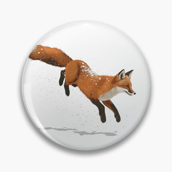 Item preview, Flying Fox jumping in snow designed and sold by LuPa Creative.