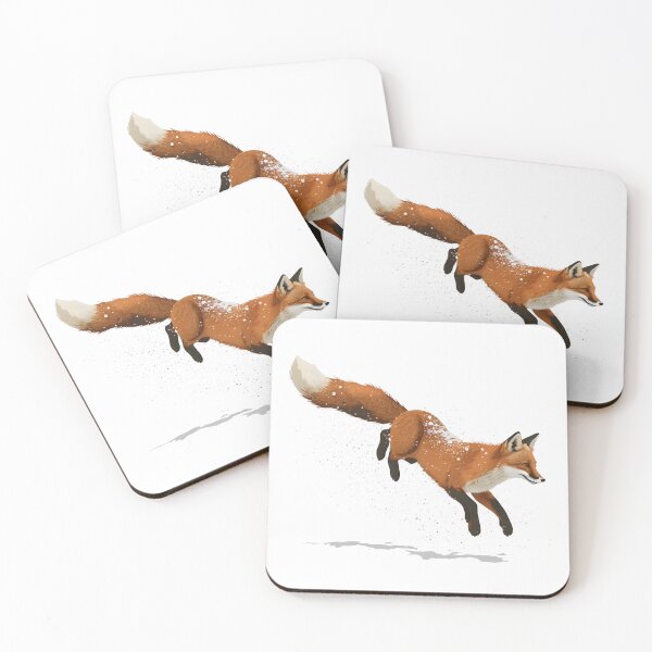 Item preview, Flying Fox jumping in snow designed and sold by LuPa Creative.