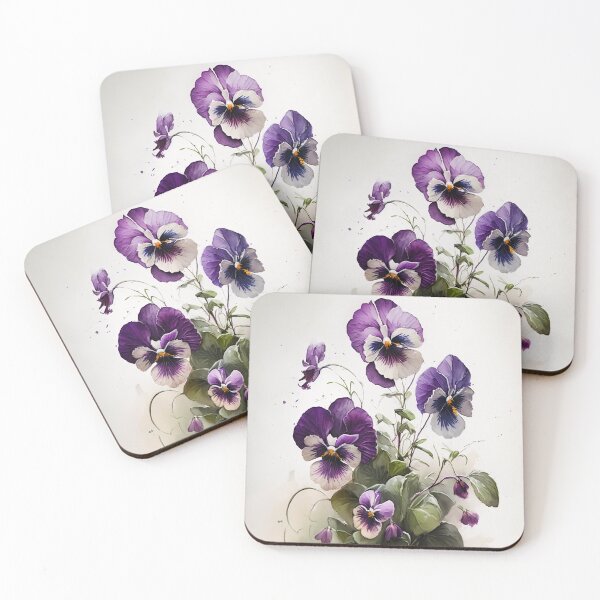 Item preview, Purple Violas  designed and sold by Vanover Designs.
