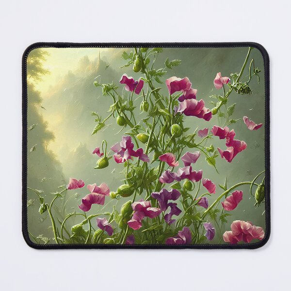 Item preview, April Sweet Pea Flowers designed and sold by FamiliarPufferfish.