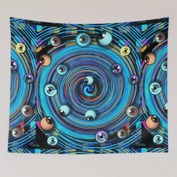 Item preview, Eyes Abstraction look Around the Street The Man in Spiral Shadown All eyes looking for Future Gift designed and sold by Dodern.