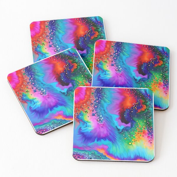 Item preview, "Vibrant Fusion: A Pointillism and Alcohol Ink Painting Inspired by a Approaching Storm" designed and sold by Vividy.