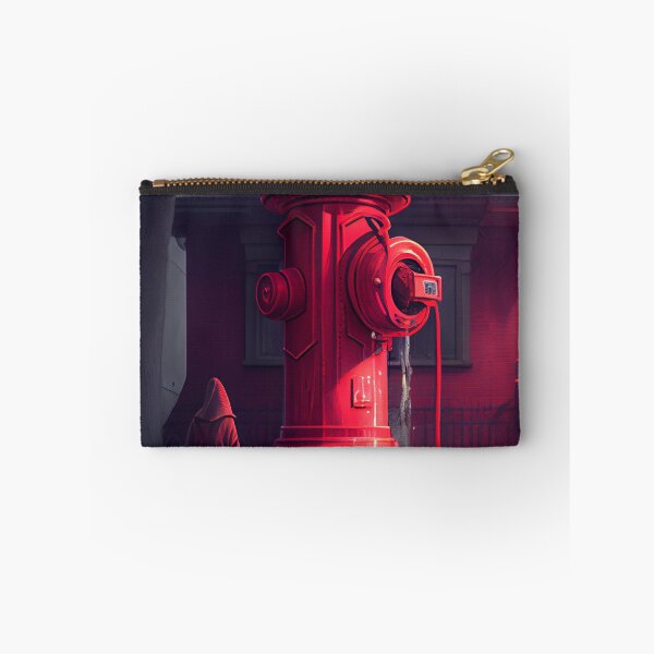 Item preview, The Power of Red Leverage and Hydrant in Tones Digital Painting designed and sold by CodeAndColors.