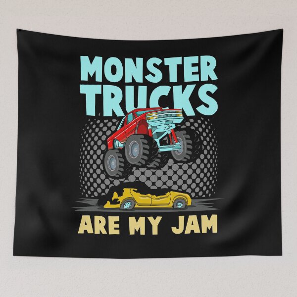 Item preview, Monster Trucks Are My Jam Vintage Monster Truck designed and sold by Mc-R.