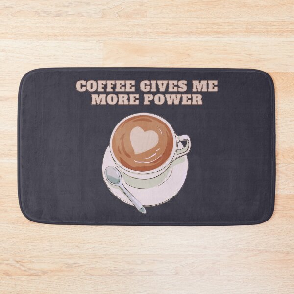Item preview, Coffee Gives Me More Power | A Playful and Energizing Illustration of a Cup of Coffee designed and sold by MrDoze.