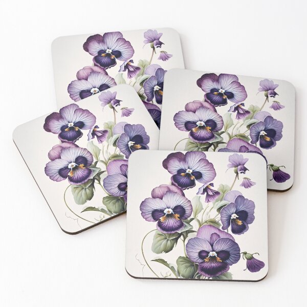 Item preview, Purple Violas  designed and sold by Vanover Designs.