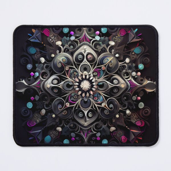 Item preview, Complex Enchanted Bejeweled Black Scandifornian Pa Digital Painting designed and sold by CodeAndColors.