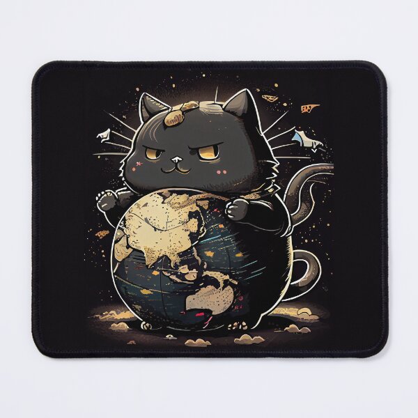 Artikelvorschau, Evil cat messing with the world entworfen und verkauft von Quiki.