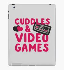 Cuddles and videogames iPad Case/Skin