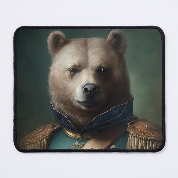 Item preview, BEAR Portrait, Imperial Pet Portrait, Renaissance Animal Painting,  Pet Lover Gif, AI art, Print Art designed and sold by XIX361ART.