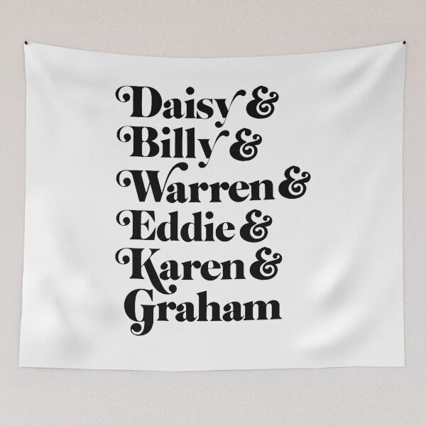 Item preview, Daisy Jones and The Six Band Names Bl designed and sold by baranskini.