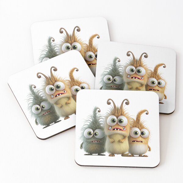 Item preview, Three Wockyjabber Monsters designed and sold by MTJ-Mushrooms.