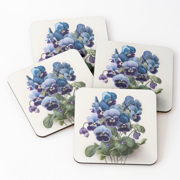 Item preview, Blue Violas  designed and sold by Vanover Designs.