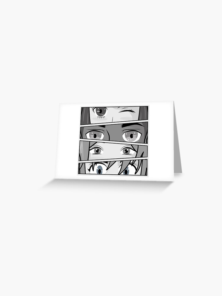 Ojos de protagonistas famosos del Anime. Postcard by Davidisla39