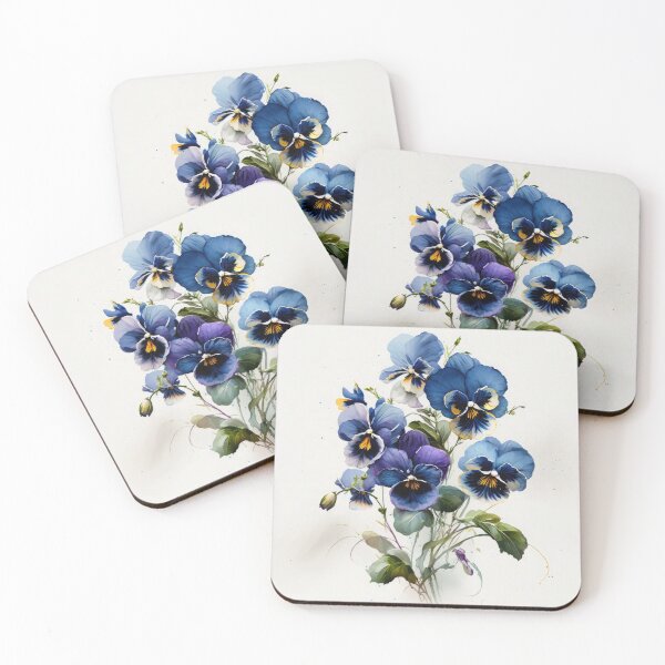 Item preview, Blue Violas  designed and sold by Vanover Designs.