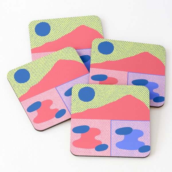 Item preview, Minimalistic Colorful Mountain Graphic Collage Design designed and sold by ElVyartStore.