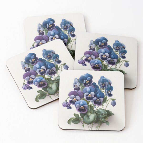 Item preview, Blue Violas  designed and sold by Vanover Designs.